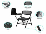 3pc Folding Lecture Chair with Table Top Training V63-955221