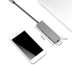 5 in 1 Type C to 4K HDMI-compatible USB 3.0 Charging Hub Adapter Converter for MacBook Pro Silver V1263-JX-1051