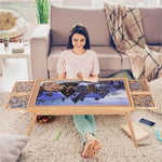 1500 Piece Puzzle Board, 70cm x 90cm Wooden Jigsaw Puzzle Table with Legs V63-844471