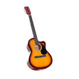 Karrera Acoustic Cutaway 40in Guitar String Music Instrument - Sunburst ACG40-SB