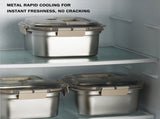Induction Saucepan - Mini Deep Fryer - Milk Pan - Square Cooking Pot - Stainless Steel - With Frying V1189-WXF-260203-00358