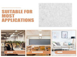 6Pcs Grey Felt Bulletin Boards for Wall Sound Insulation and Photo Display with Pin Message Function V1366-AZ2-W-21509