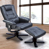 PU Leather Massage Chair Recliner Ottoman Lounge Remote V63-771935