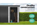 Giantz Garden Shed 1.62x0.86M Sheds Outdoor Storage Tool Workshop House Shelter Sliding Door SHED-FLAT-3X5-AB