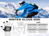 3 Pairs Touch Screen Gloves with Snow Flower Pattern, Warm Knit Winter Gloves Christmas Gifts V1189-LWWAL-20260325-00029