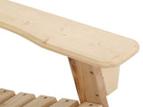 Gardeon 3PC Adirondack Outdoor Table and Chairs Wooden Beach Chair Natural FF-BEACH-UF-CH-NW-3PC