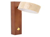 Rotating Stone Wall Sconce with Switch LED Warm Light Adjustable Angle Rustic Industrial Wall Lamp V1294-YM0901-3119250032812