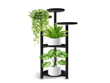 Levede Plant Stand Outdoor Indoor Flower Black Medium UM1189-M-BK_NZ