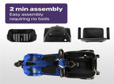 EQUIPMED FreeLite Mid-Sized Electric Foldable Mobility Scooter, Lithium Battery, Long Range and V219-HMBMSCEQ4LBB