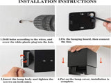 Wall light - cube lamp - Outdoor lamp - for indoor and outdoor use - black - industrial - LED lamp V1188-MS-313-0070