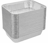 48x Aluminium Disposable Foil Food Container Trays Pans Baking Roast Bulk 45x34x6.5cm V563-AF4534-1-48PK