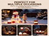 Christmas Music LED Night Light Lantern, Rechargeable with Warm White & 7-Color Changing Lights, V1341-ZY-PW2TZ58J-ABC
