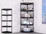 5 Tier Floor Standing Caddy Corner, Bathroom Shelves Stand Rack, Organizer, Plastic V1369-AZ3-W-09548