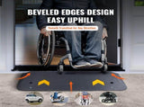 Upgraded Rubber Threshold Ramp, 3.8 cm Rise Wheelchair Ramp Doorway, Natural Curb Ramp Rated 15 tons V952-XBLYPDGB1433XBGE1V0