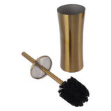 Household Toilet Brush Kit Bathroom Stainless Steel Golden Toilet Brush with Brush Holder Small V1294-YM0901-3112230040811