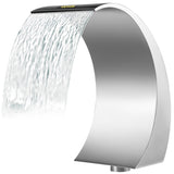 Stainless Steel Pool Fountain 17.7 x 11.8 x 23.6 inches Pool Fountain Silver Pool Fountains for In V952-PQSBJPJYCHGPT0001V0