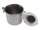 Cigar Jar Stainless Steel Silicone Ring with Hygrometer Waterproof Sealed Storage Jar for Home V1294-YM0626-3118220331214
