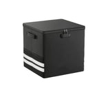 Record Storage Box with Lock,FireproofWater Resistant Record Organizer Storage for 100 Single V1192-AZ-W-5006