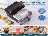 Devanti Ice Maker 23kg Portable Basket Square Cube Machine Black IM-ZB-E-23WL03-BK