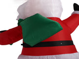 Blow Up Father Christmas Lighted 1.8m Polyester Fiber Inflatable Father Christmas for Event Venue V1294-YM0901-3115230107212