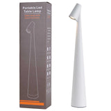 Portable LED Table Lamp 13.5" H Touch Control, 3 Brightness Levels, Rechargeable Desk Light for V1107-CS-GJTDB