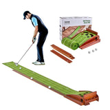 Golf Putting Mat, 5 Hole Indoor Golf Putting Green, Wrinkle-Free Golf Training Aid, Mini Golf Set V952-ZFXKZDHQTGDLXXYSPV0