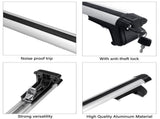 125CM Universal Adjustable Aluminum Alloy Car Roof Rack Cross Bars Carrier Lock V610-CYC-CROBAR-125