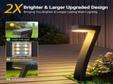 Black Outdoor Garden Pathway Lights Set Of 6 Garden Lighting Outdoor Illumination V1347-124-BLA-35144