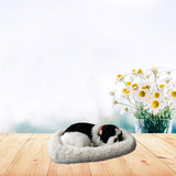 Realistic Sleeping dog Toy Breathing dog Stuffed Animal Doll with Mat Plush Toys for Children Home V1294-YM0714-10332428