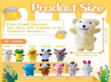 10pcs Mini Animal Finger Puppets Set for Kids V728-LP601100060743611