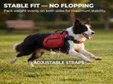 Dog Harness Storage Bags For Dogs Pet Accessories Dog Outdoor Gear High-Quality - Red - Size L V1107-136-43443-RED-L