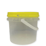 Bulk 100 x 0.8L Empty Honey Bucket with Lid - 1Kg Clear Tamper Proof Plastic Tub V238-SUPDZ-40737427292240