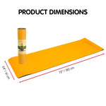 Powertrain TPE Pilates Exercise Yoga Mat 8mm - Orange YM-TPE-DHG-OR