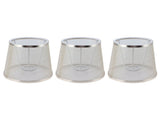 3PCS Fabric Lampshade E14 Meson Modern European Style Lamp Shade for Candle Chandelier Gold V1294-YM0901-3119210070811