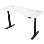 LSG Pacer M5 with Dual Motor Automatic Standing Desk 150cm in White/Black and Cable Management V420-LGTM-PACERM5-A