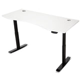 LSG Pacer M5 with Dual Motor Automatic Standing Desk 180cm in White/Black and Cable Management V420-LGTM-PACERM5-B