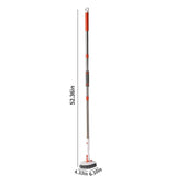 Tile Grout Cleaning Brush with Long Handle - Shower Scrub Brush for Bathroom Tub Toilet Floor V1366-AZ2-W-11916