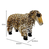 Metal 'White' Sheep Statue 55cm V637-74130SHP