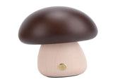 Small Wood Mushroom Lamp Night Light Cordless Bedside Touch Lamp USB Rechargeable 450mAh Battery Eye V1294-YM0901-3119240147011