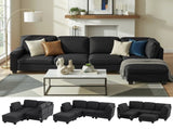 Artiss Modular Sofa Chaise Set 5-seater Dark Grey SBED-C-EP05-DA-GY-ABCDE
