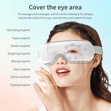 White Air Compression Massager, Heated Massager with Vibration & Bluetooth Music, Portable V888-ELOSUNG13420
