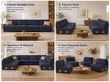 Artiss 4 Seater Modular Sofa Set Sectional Easy Assembly Dark Grey SBED-I-EP05-DA-GY-4D