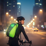 15L Backpack with USB Charging & Smart LED Turn Signals, Waterproof Cycling Commuter Daypack, V1232-QXSJB001
