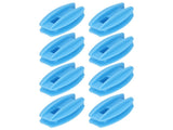 100PCS Electric Fence Insulator Weather Resistant ABS Square Tube Post Insulator for Steel Wire Blue V1294-YM0717-3111220228811