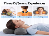 Livemor 2-in-1 Neck Massager Pillow with Heat, Memory Foam Cervical Support for Relief, 3-Speed NECK-MASSAGER-PL01-GY