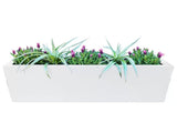 Metal Designer Planter Box 900 x 300 x 300mm Vibrant White V178-67261