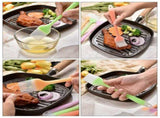 8-Piece Silicone Oil Brush Set for Kitchen Baking, Barbecue, Grill - Cooking Gadget Tools V1369-AZ3-W-17495