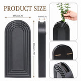 2 Pack Wooden Wall Vase Set - Brown Finish Modern Farmhouse & Boho Wall Decor for Entryway, Hallway, V1369-AZ3-W-11424