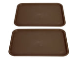 2pcs Food Tray Multifunctional Thickened Slip Resistance Chinese Fast Food Serving Tray for Dining V1294-YM0523-3118220042813