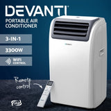 Devanti Portable Air Conditioner WiFi 12000BTU PAC-A-22K-WH-WI